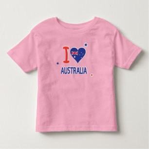 T-shirt Pour Les Tous Petits I LOVE AUSTRALIA Happy Australia Day 26 janvier