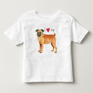 T-shirt Pour Les Tous Petits I Love my Petit Brabancon