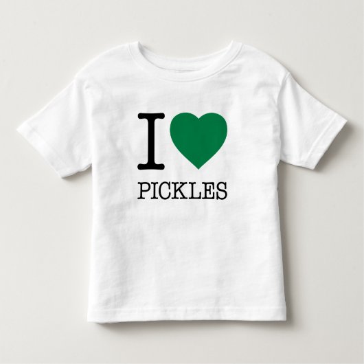T-SHIRT POUR LES TOUS PETITS I LOVE PICKLES (Devant)