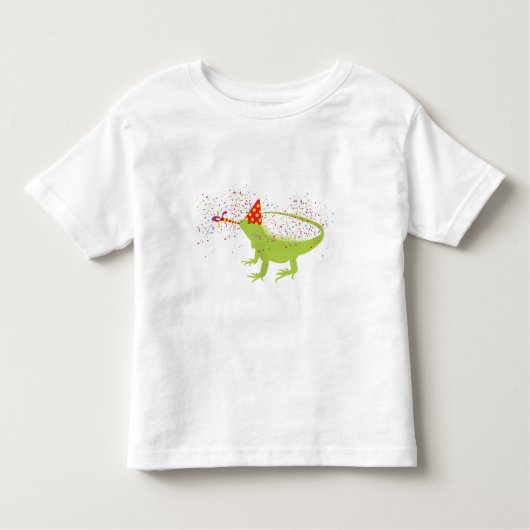 T-shirt Pour Les Tous Petits Iguana Lizard Fête Animaux ayant une fête (Devant)