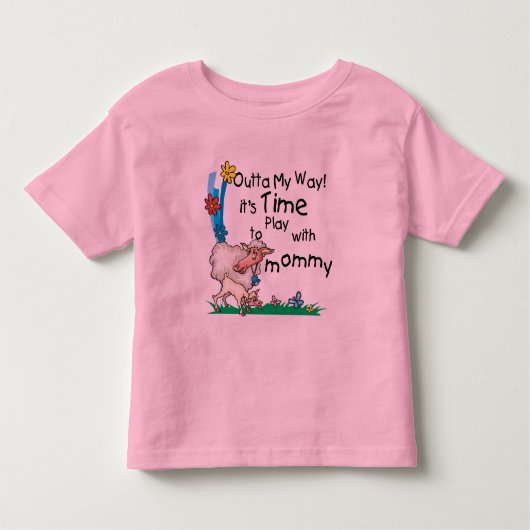 T-shirt Pour Les Tous Petits Il est temps de jouer avec maman2 (Devant)