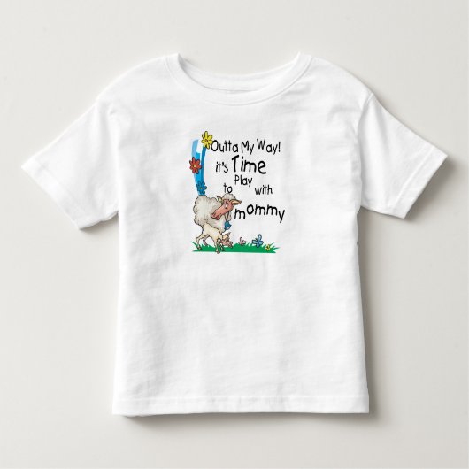 T-shirt Pour Les Tous Petits Il est temps de jouer avec maman2 (Devant)