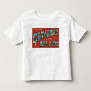 T-shirt Pour Les Tous Petits Île de Catalina, la Californie - grande scène de