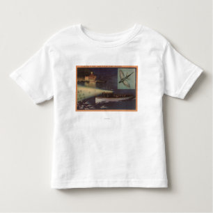 T-shirt Pour Les Tous Petits Île de Père Noël Catalina, casino de CA, poisson