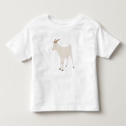 T-shirt Pour Les Tous Petits Illustration d'animal de ferme chèvre (Devant)