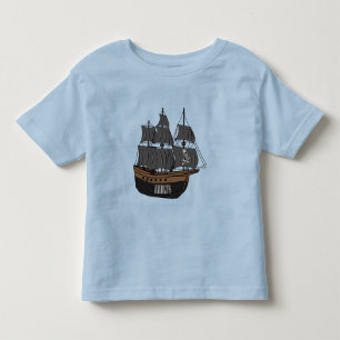 T-shirt Pour Les Tous Petits Illustration de bateau pirate