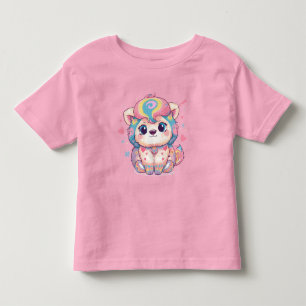 T-shirt Pour Les Tous Petits Illustration de chaton mignon - Minimaliste