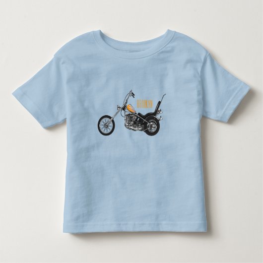 T-shirt Pour Les Tous Petits Illustration de Chopper Motorcycle 1950 (Devant)