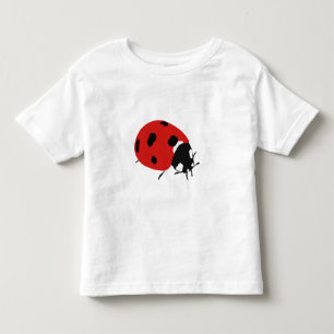 T-shirt Pour Les Tous Petits Illustration de coccinelle rouge mignonne