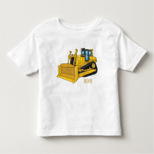 T-shirt Pour Les Tous Petits Illustration de dessin animé Bulldozer