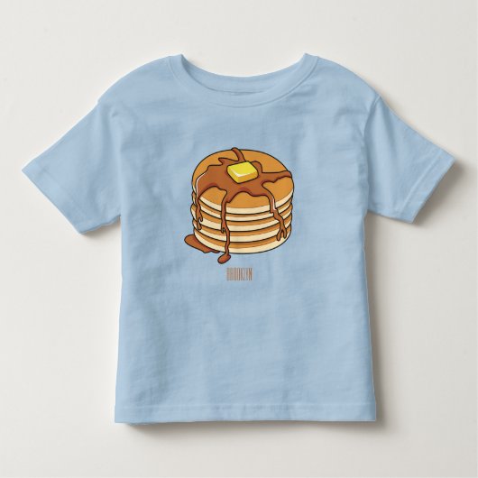 T-shirt Pour Les Tous Petits Illustration de dessin animé de Pancake (Devant)
