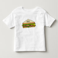 Illustration de dessin animé de sandwich