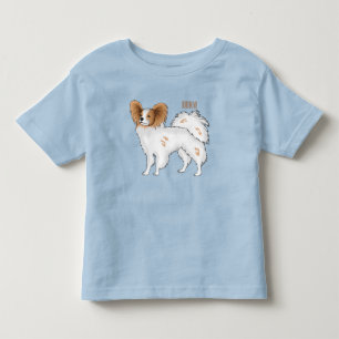T-shirt Pour Les Tous Petits Illustration de dessin pour chien de Papillon