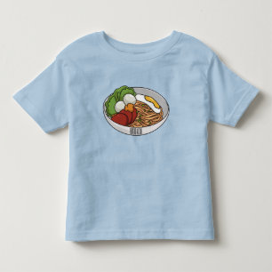 T-shirt Pour Les Tous Petits Illustration de dessin sur les nouilles