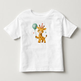 T-shirt Pour Les Tous Petits Illustration de fête d'animal personnalisée de Geo