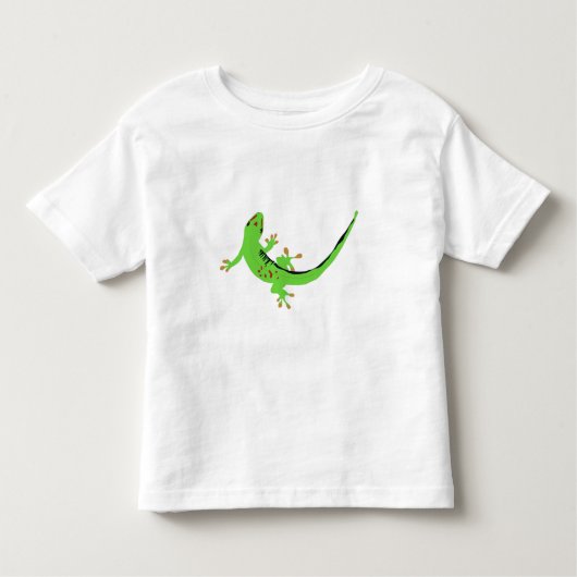T-shirt Pour Les Tous Petits Illustration de Gecko Lizard Reptile (Devant)