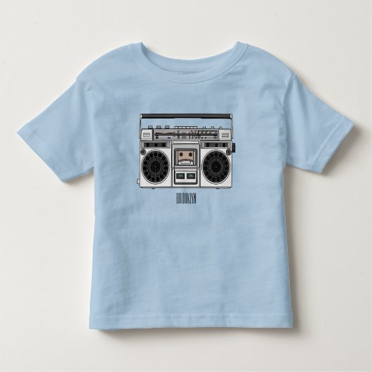 T-shirt Pour Les Tous Petits Illustration de la bande dessinée radio (Devant)