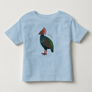 T-shirt Pour Les Tous Petits Illustration de la caricature d'oiseau perdrix en