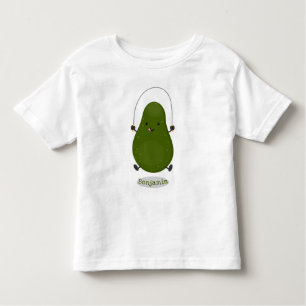 T-shirt Pour Les Tous Petits Illustration de la corde à sauter à l'avocat migno