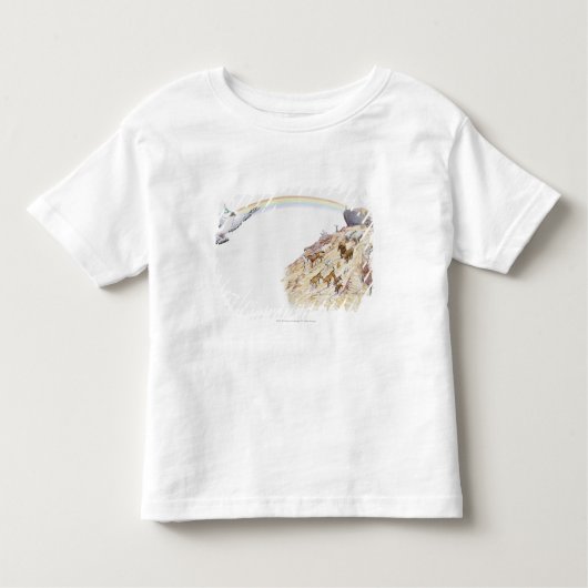 T-shirt Pour Les Tous Petits Illustration de l'arche de Noé avec partir (Devant)