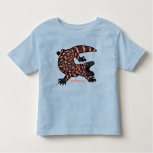 T-shirt Pour Les Tous Petits Illustration de lézard géant affamé