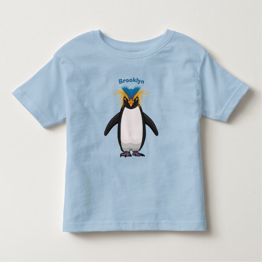 T-shirt Pour Les Tous Petits Illustration de mignon macaroni pingouin (Devant)