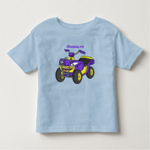 T-shirt Pour Les Tous Petits Illustration de moto Purple Quad