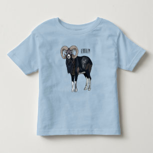 T-shirt Pour Les Tous Petits Illustration de mouflon, mouton