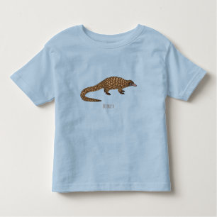 T-shirt Pour Les Tous Petits Illustration de pangolin à queue longue