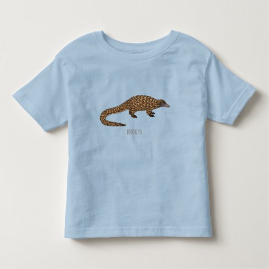 T-shirt Pour Les Tous Petits Illustration de pangolin à queue longue (Devant)