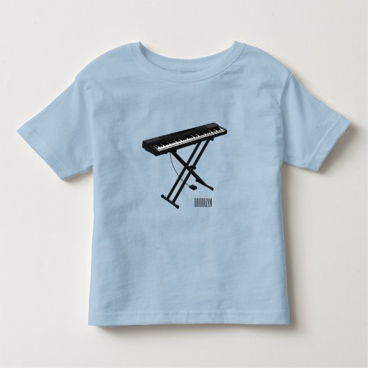 T-shirt Pour Les Tous Petits Illustration de piano clavier (Devant)