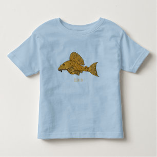 T-shirt Pour Les Tous Petits Illustration de poisson Pleco