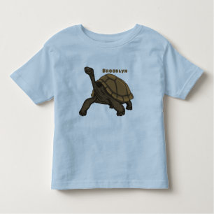 T-shirt Pour Les Tous Petits Illustration de tortue terrestre des Galapagos