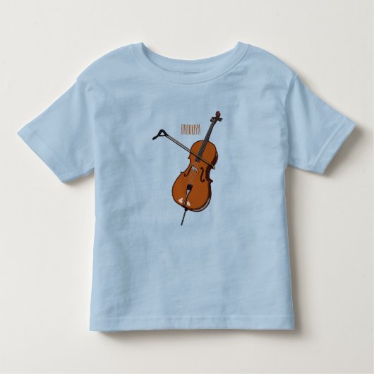 T-shirt Pour Les Tous Petits Illustration de violoncelle (Devant)