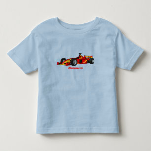 T-shirt Pour Les Tous Petits Illustration de voitures de course à grande vites