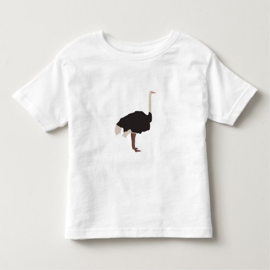 T-shirt Pour Les Tous Petits Illustration d'Ostrich Bird (Devant)