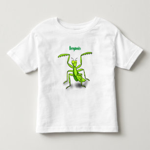 T-shirt Pour Les Tous Petits Illustration drôle de mante verte en prière