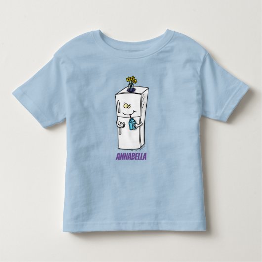 T-shirt Pour Les Tous Petits Illustration drôle de réfrigérateur (Devant)