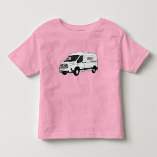 T-shirt Pour Les Tous Petits Illustration du fourgon de livraison