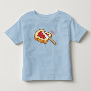 T-shirt Pour Les Tous Petits Illustration du pain et de la confiture