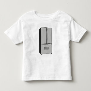 T-shirt Pour Les Tous Petits Illustration du réfrigérateur de porte française