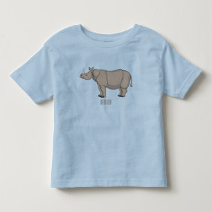 T-shirt Pour Les Tous Petits Illustration du rhinocéros de Javan