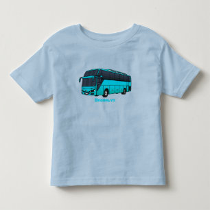T-shirt Pour Les Tous Petits Illustration d'un autobus à passagers moderne