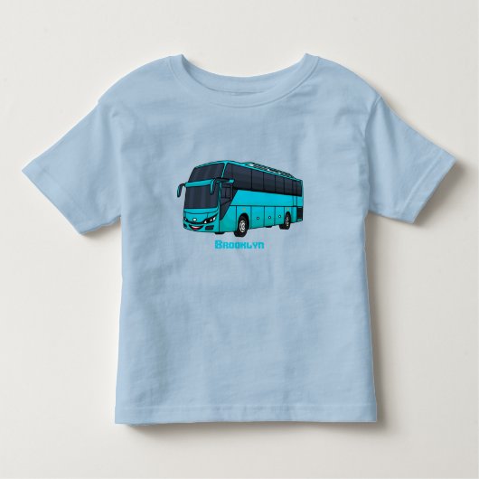 T-shirt Pour Les Tous Petits Illustration d'un autobus à passagers moderne (Devant)