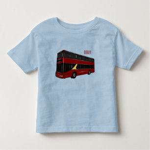 T-shirt Pour Les Tous Petits Illustration d'un bus à deux étages