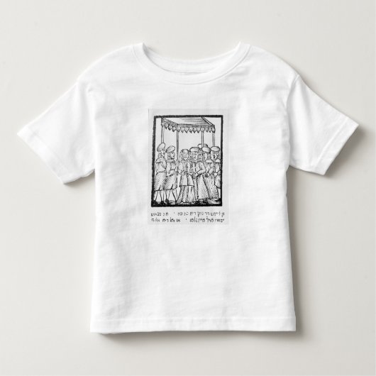 T-shirt Pour Les Tous Petits Illustration d'un mariage juif (Devant)