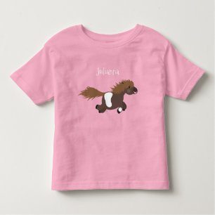 T-shirt Pour Les Tous Petits Illustration d'un poney de Shetland mignon