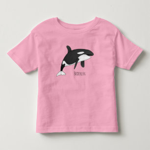 T-shirt Pour Les Tous Petits Illustration d'une baleine tueuse