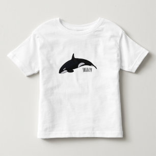 T-shirt Pour Les Tous Petits Illustration d'une baleine tueuse