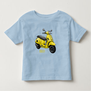 T-shirt Pour Les Tous Petits Illustration d'une moto cyclable